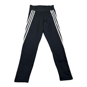 Adidas AEROREADY Women's 7/8 Tights GP2575 Black White Stripes Size M New